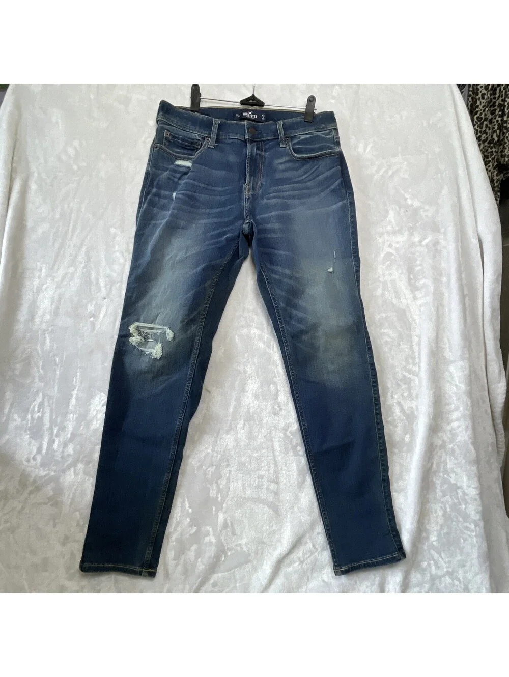 Hollister Men’s Skinny Hollister Extreme Stretch Distressed Jeans 32x32